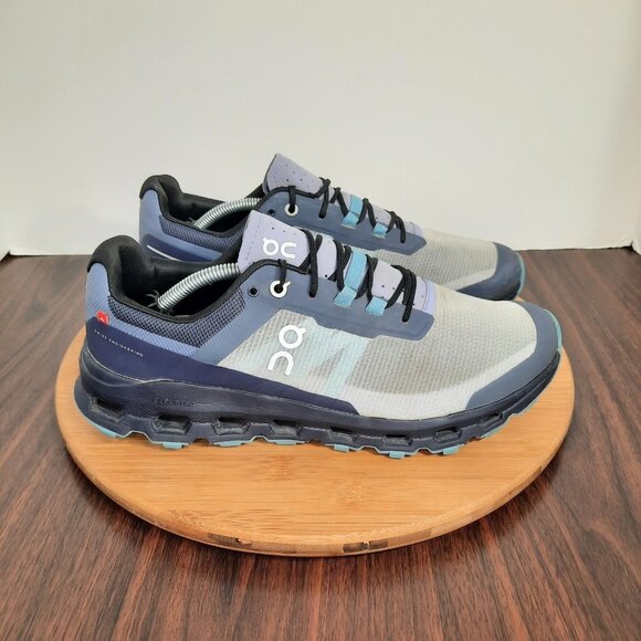 On Cloud Cloudvista Womens Size 10 Shoes Navy Wash Trail Running Sneakers - Picture 1 of 10